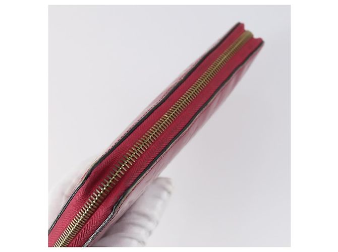LOUIS VUITTON Portafoglio Zippy Vernis Damier Ebene 2 Set Rosa LV Auth BA6918 - vista 5