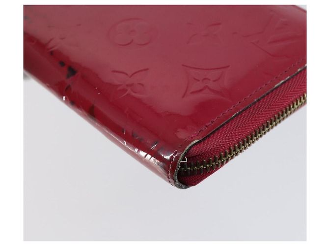LOUIS VUITTON Portafoglio Zippy Vernis Damier Ebene 2 Set Rosa LV Auth BA6918 - vista 7