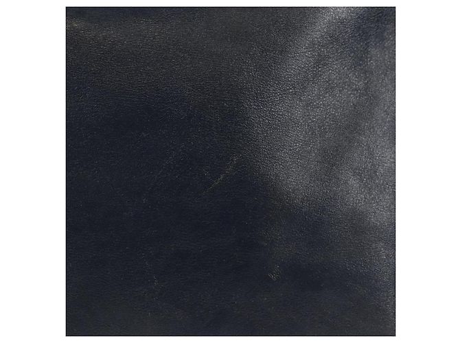 Autre Marque Borsa a Spalla in Pelle Intrecciato Bottega Veneta Blu Navy Auth bs30505 - vista 3