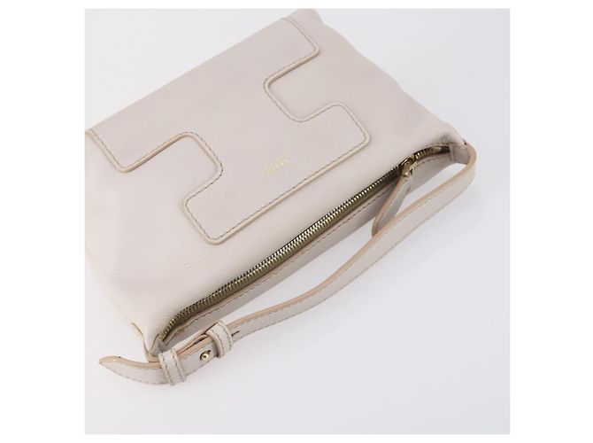 BALLY Borsa a Spalla Nylon Pelle 4 Set Beige Nero Auth bs30531 - vista 11