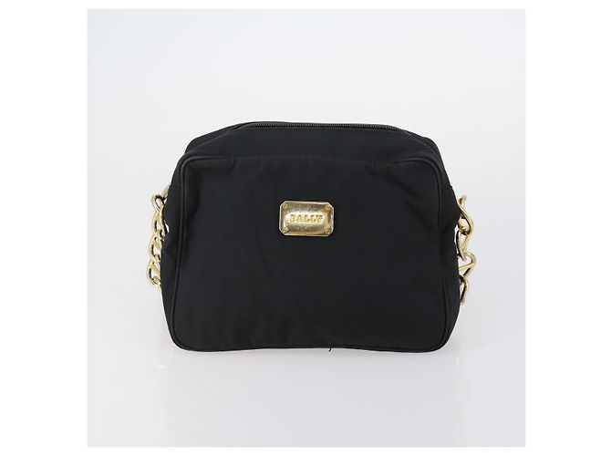 BALLY Borsa a Spalla Nylon Pelle 4 Set Beige Nero Auth bs30531 - vista 15