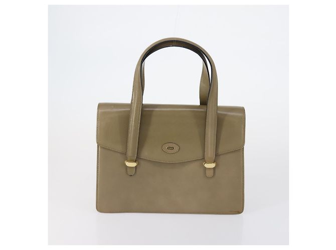 BALLY Borsa a Spalla Nylon Pelle 4 Set Beige Nero Auth bs30531 - vista 2