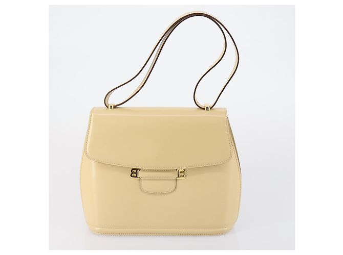BALLY Borsa a Spalla Nylon Pelle 4 Set Beige Nero Auth bs30531 - vista 21