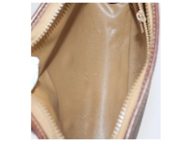 Céline Borsa Clutch in Tela Macadam CELINE in Pelle PVC 2 Pezzi Marrone Beige Auth 150205 - vista 13