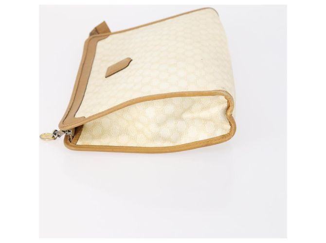 Céline Borsa Clutch in Tela Macadam CELINE in Pelle PVC 2 Pezzi Marrone Beige Auth 150205 - vista 2