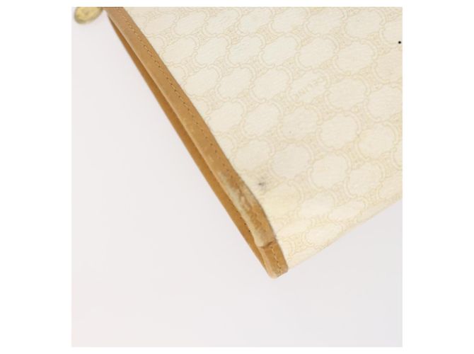 Céline Borsa Clutch in Tela Macadam CELINE in Pelle PVC 2 Pezzi Marrone Beige Auth 150205 - vista 5