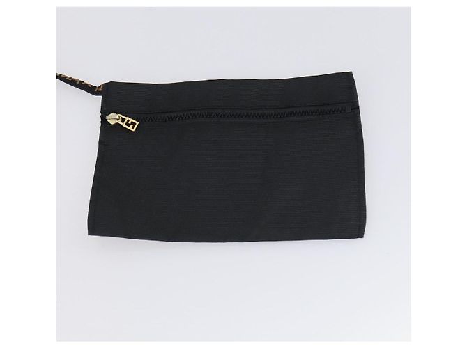 Borsa a mano in nylon Christian Dior Fendi 2 pezzi nera Auth bs30662 Nero - vista 10