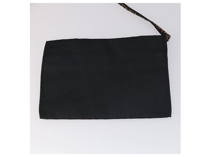 Borsa a mano in nylon Christian Dior Fendi 2 pezzi nera Auth bs30662 Nero - vista 11