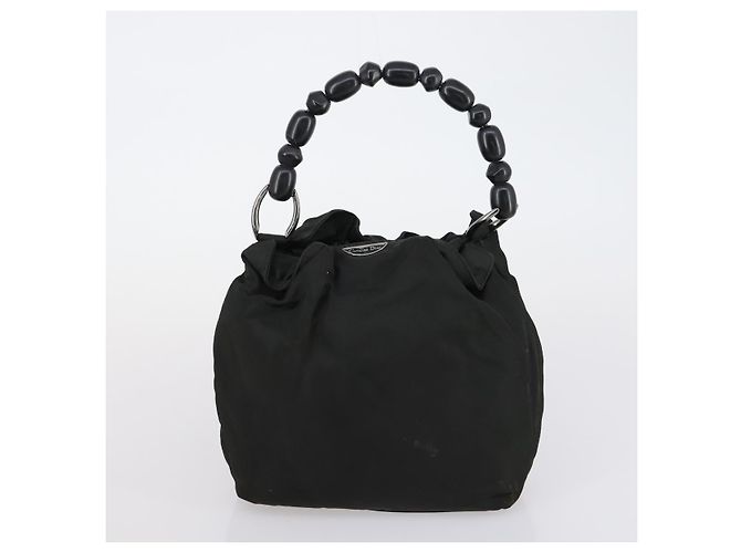 Borsa a mano in nylon Christian Dior Fendi 2 pezzi nera Auth bs30662 Nero - vista 13