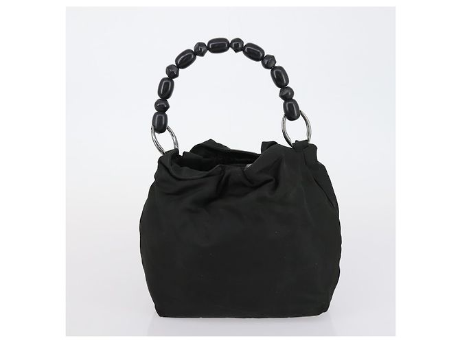 Borsa a mano in nylon Christian Dior Fendi 2 pezzi nera Auth bs30662 Nero - vista 14