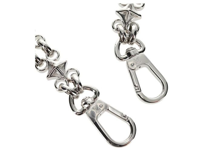 LOUIS VUITTON Cintura a Spalla in Catena Metallo 23,6"" Argento LV Auth 150634M - vista 2