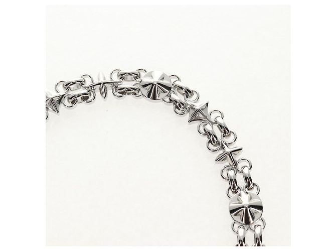 LOUIS VUITTON Cintura a Spalla in Catena Metallo 23,6"" Argento LV Auth 150634M - vista 5
