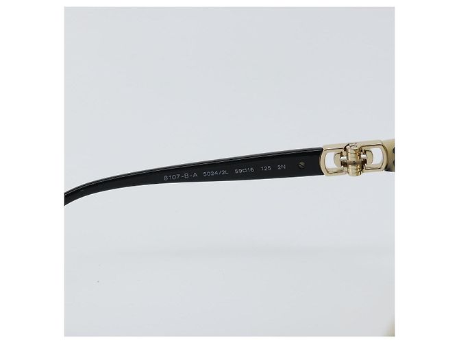Bulgari Gafas de sol BVLGARI de plástico negras Auth am9455 Negro - vista 10
