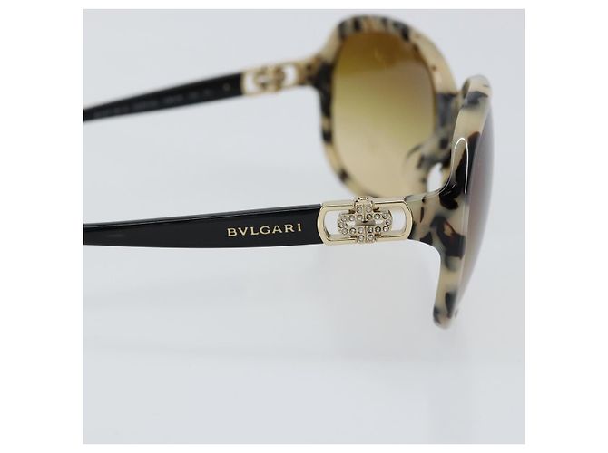 Bulgari Gafas de sol BVLGARI de plástico negras Auth am9455 Negro - vista 8
