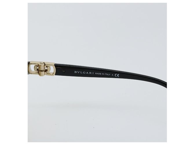 Bulgari Gafas de sol BVLGARI de plástico negras Auth am9455 Negro - vista 9