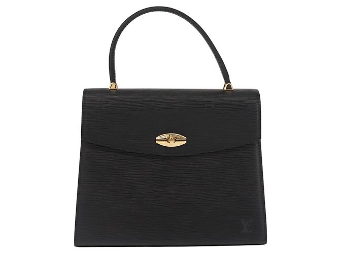 LOUIS VUITTON Borsa a Mano Epi Malesherbes Nera M52372 LV Auth 149589 Nero - vista 13