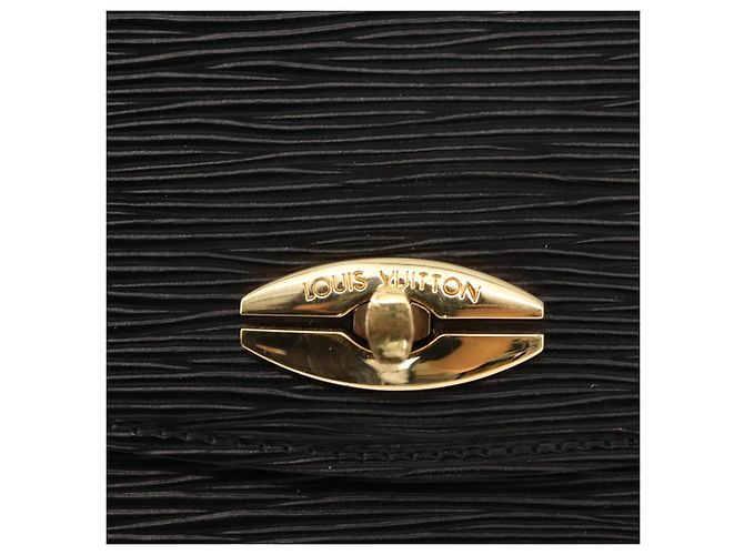LOUIS VUITTON Borsa a Mano Epi Malesherbes Nera M52372 LV Auth 149589 Nero - vista 18