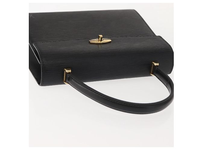 LOUIS VUITTON Borsa a Mano Epi Malesherbes Nera M52372 LV Auth 149589 Nero - vista 6