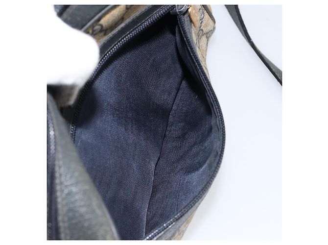Borsa a Spalla Gucci GG Supreme Sherry Line PVC Blu Navy Oro 68 02 004 Auth 152148 D'oro - vista 22