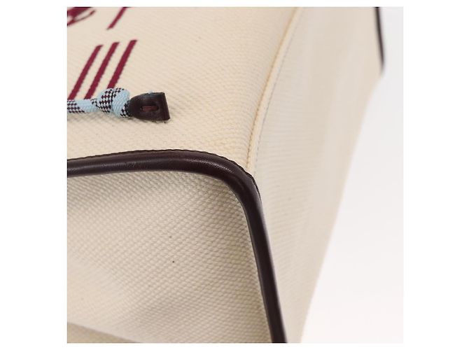 Borsa Tote ETRO in tela 2 in 1 bianca e oro Auth 152152 Bianco D'oro - vista 12