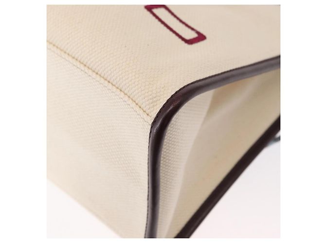 Borsa Tote ETRO in tela 2 in 1 bianca e oro Auth 152152 Bianco D'oro - vista 13