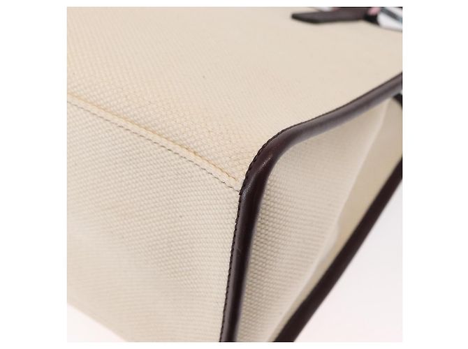 Borsa Tote ETRO in tela 2 in 1 bianca e oro Auth 152152 Bianco D'oro - vista 15