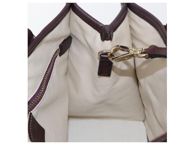 Borsa Tote ETRO in tela 2 in 1 bianca e oro Auth 152152 Bianco D'oro - vista 18