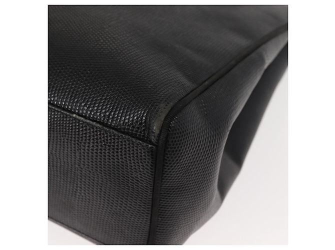 Sac fourre-tout Salvatore Ferragamo en cuir noir et or Auth 151882 Doré - vue 16
