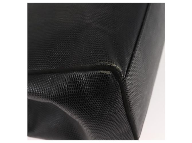 Sac fourre-tout Salvatore Ferragamo en cuir noir et or Auth 151882 Doré - vue 9