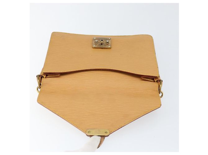 LOUIS VUITTON Borsa a Mano Epi Biface 2way Beige LV Auth bs30897 - vista 19