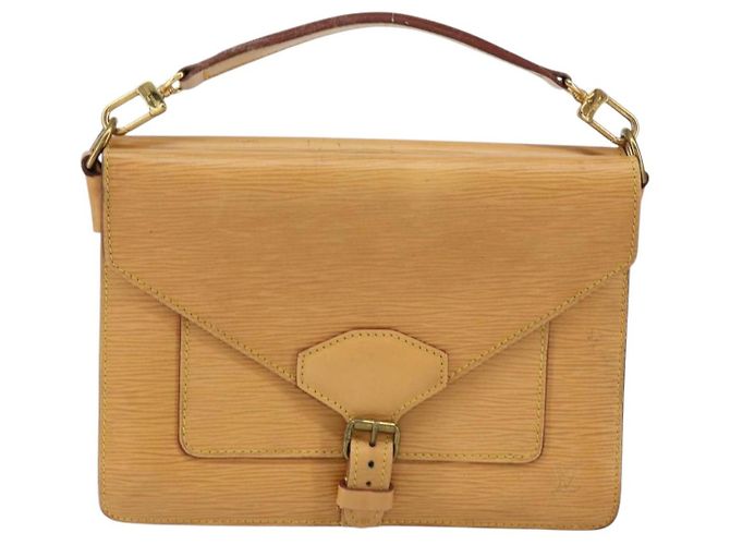 LOUIS VUITTON Borsa a Mano Epi Biface 2way Beige LV Auth bs30897 - vista 2