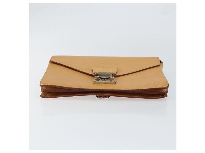 LOUIS VUITTON Borsa a Mano Epi Biface 2way Beige LV Auth bs30897 - vista 5