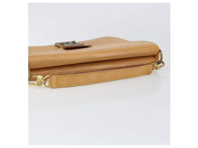 LOUIS VUITTON Borsa a Mano Epi Biface 2way Beige LV Auth bs30897 - vista 7