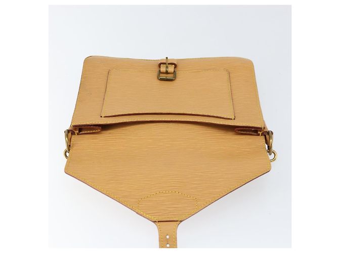LOUIS VUITTON Borsa a Mano Epi Biface 2way Beige LV Auth bs30897 - vista 9
