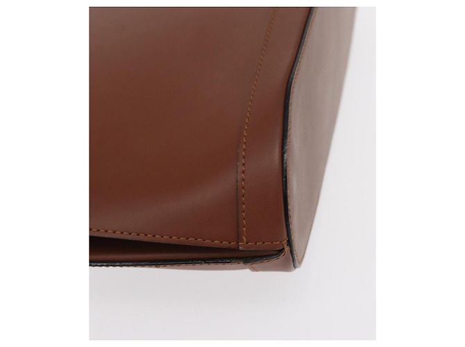 Céline Borsa a Spalla CELINE in Pelle Marrone Oro Auth bs31024 D'oro - vista 15