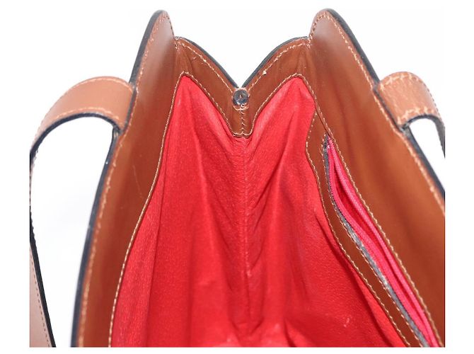 Céline Borsa a Spalla CELINE in Pelle Marrone Oro Auth bs31024 D'oro - vista 19