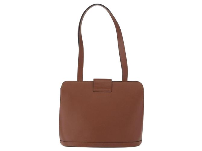 Céline Borsa a Spalla CELINE in Pelle Marrone Oro Auth bs31024 D'oro - vista 2