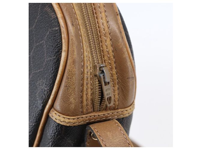 Borsa a spalla in tela a nido d'ape PVC nera e dorata Auth BA7694 Christian Dior Nero D'oro - vista 15