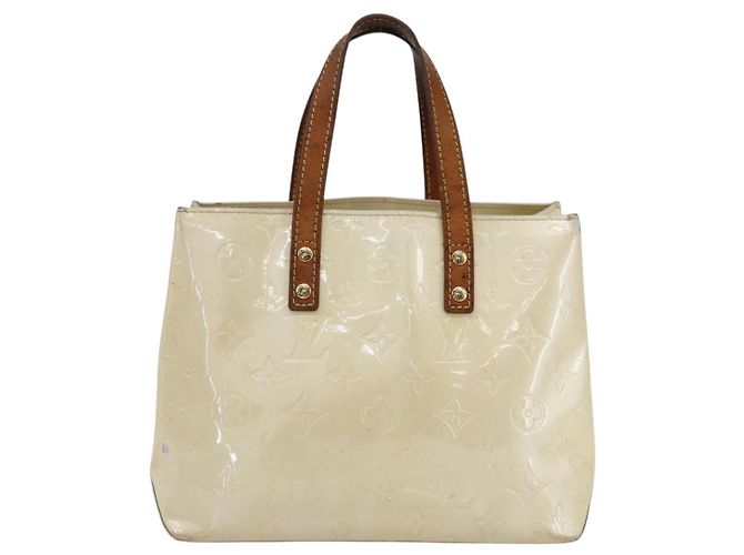 LOUIS VUITTON Borsa a Mano Monogram Vernis Reade PM Perle M91336 LV Auth gh1333 - vista 13