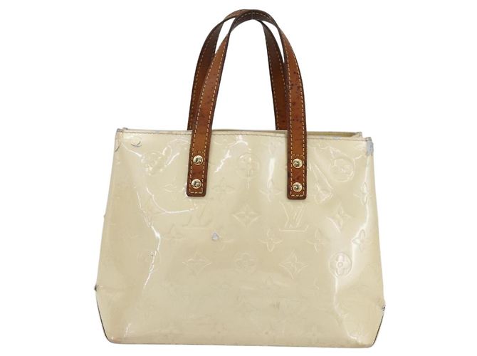 LOUIS VUITTON Borsa a Mano Monogram Vernis Reade PM Perle M91336 LV Auth gh1333 - vista 2