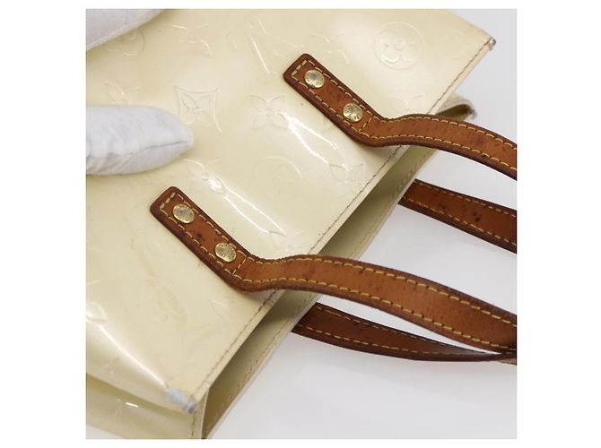 LOUIS VUITTON Borsa a Mano Monogram Vernis Reade PM Perle M91336 LV Auth gh1333 - vista 6