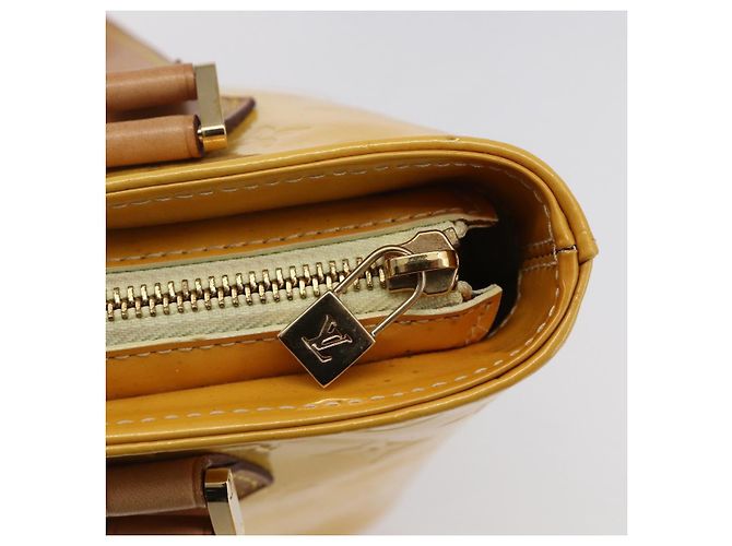 LOUIS VUITTON Handtasche Monogram Vernis Houston Limone Gelb M91055 LV Auth gh1192 Golden - Ansicht 10
