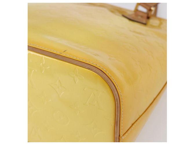 LOUIS VUITTON Handtasche Monogram Vernis Houston Limone Gelb M91055 LV Auth gh1192 Golden - Ansicht 15