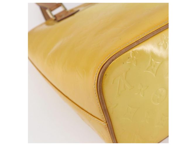 LOUIS VUITTON Handtasche Monogram Vernis Houston Limone Gelb M91055 LV Auth gh1192 Golden - Ansicht 16