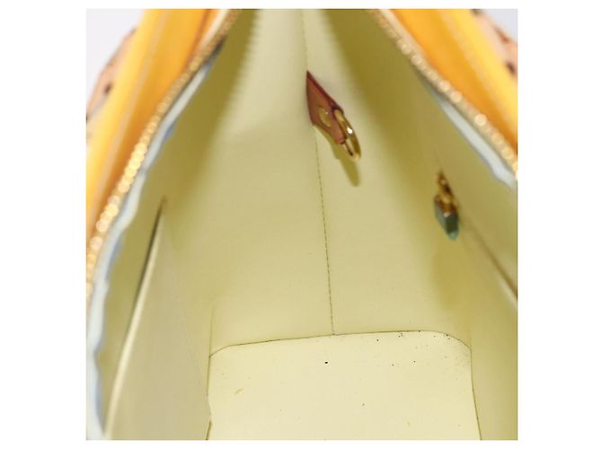 LOUIS VUITTON Handtasche Monogram Vernis Houston Limone Gelb M91055 LV Auth gh1192 Golden - Ansicht 19