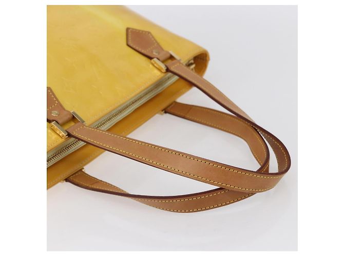 LOUIS VUITTON Handtasche Monogram Vernis Houston Limone Gelb M91055 LV Auth gh1192 Golden - Ansicht 7