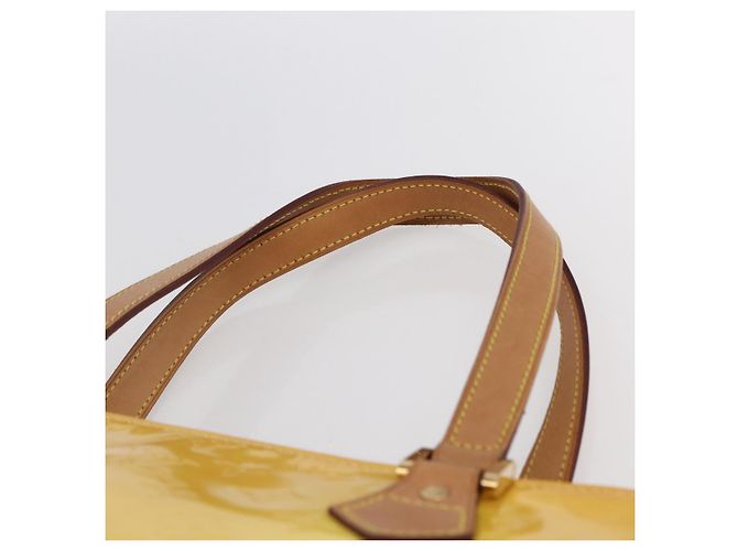 LOUIS VUITTON Handtasche Monogram Vernis Houston Limone Gelb M91055 LV Auth gh1192 Golden - Ansicht 8