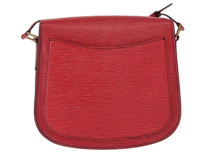 LOUIS VUITTON Borsa a Spalla Epi Saint Cloud GM Rossa M52197 LV Auth 154066 Rosso - vista 2