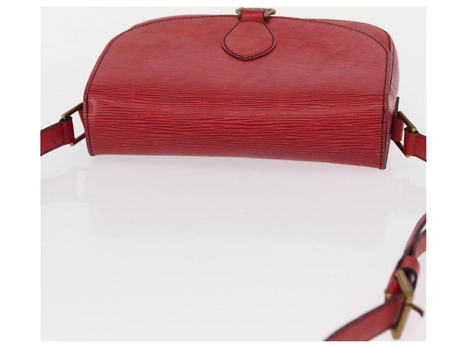 LOUIS VUITTON Borsa a Spalla Epi Saint Cloud GM Rossa M52197 LV Auth 154066 Rosso - vista 6