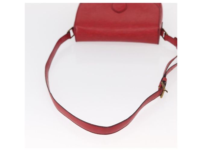 LOUIS VUITTON Borsa a Spalla Epi Saint Cloud GM Rossa M52197 LV Auth 154066 Rosso - vista 7